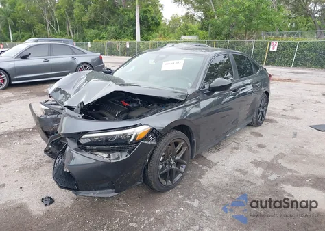 2025 Honda Civic Sport из США, поврежденный, VIN 2HGFE2F5XSH524797